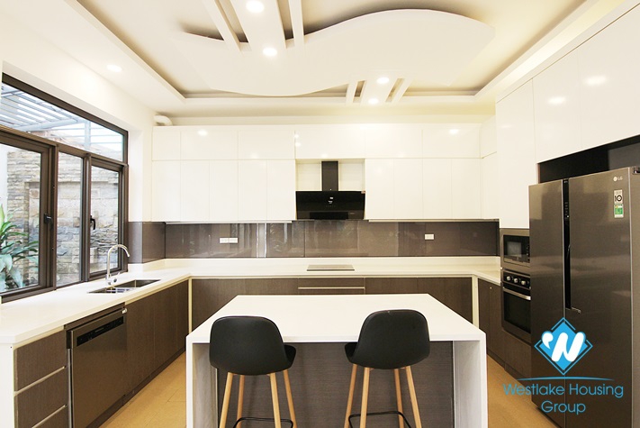 A newly-renovated house in modern styling for rent in Ciputra D Block 